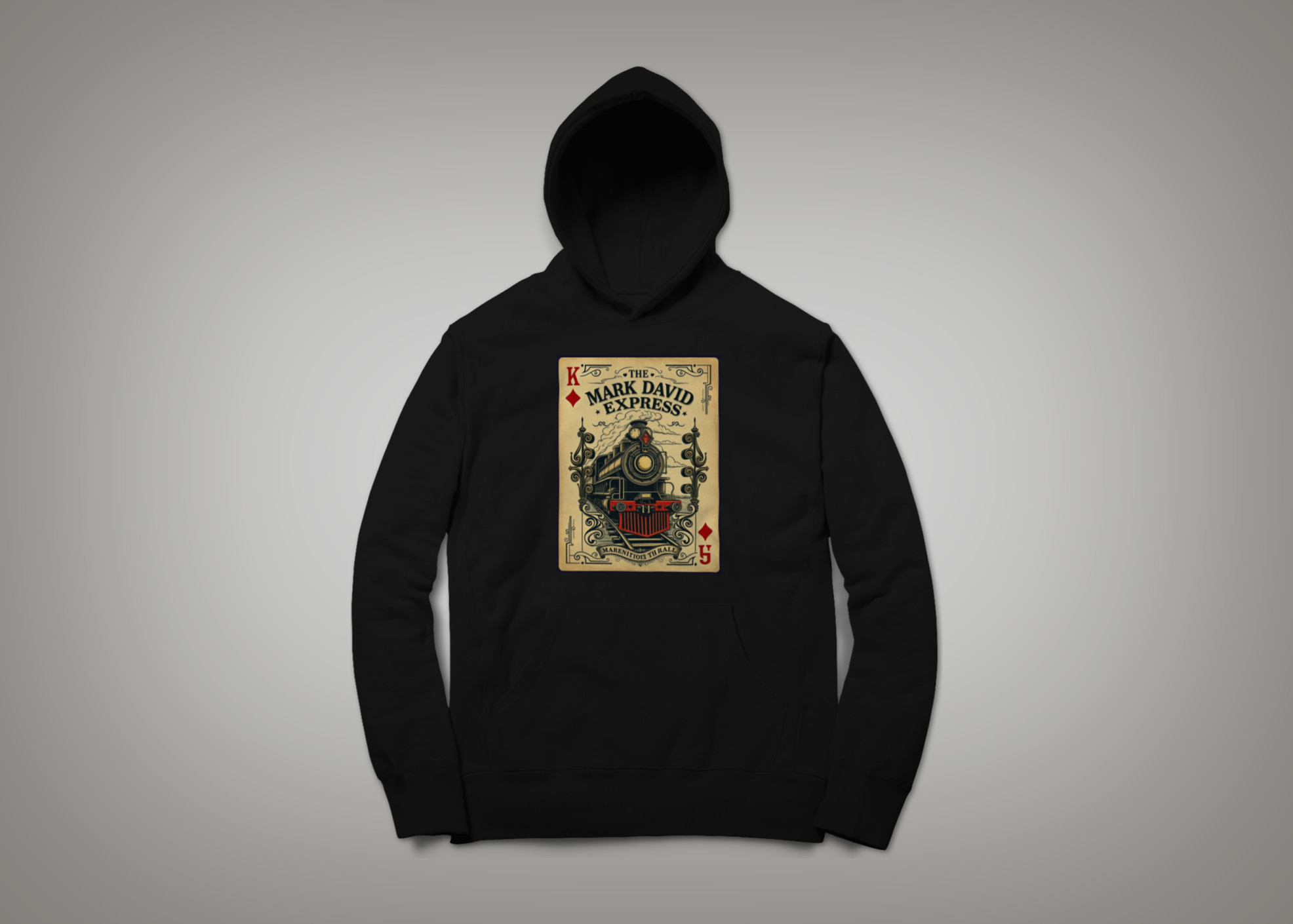 King of Diamonds — The Mark David Express black hoodie